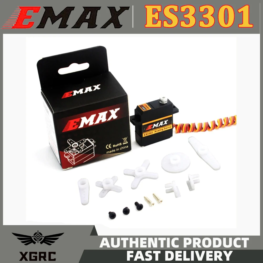 

1PCS EMAX ES3301 ES3351 ES3302 ES3352 9mm 4.8-6V Analog / Digital Servo Metal Gear For RC Glider Rc Airplane RC Drone