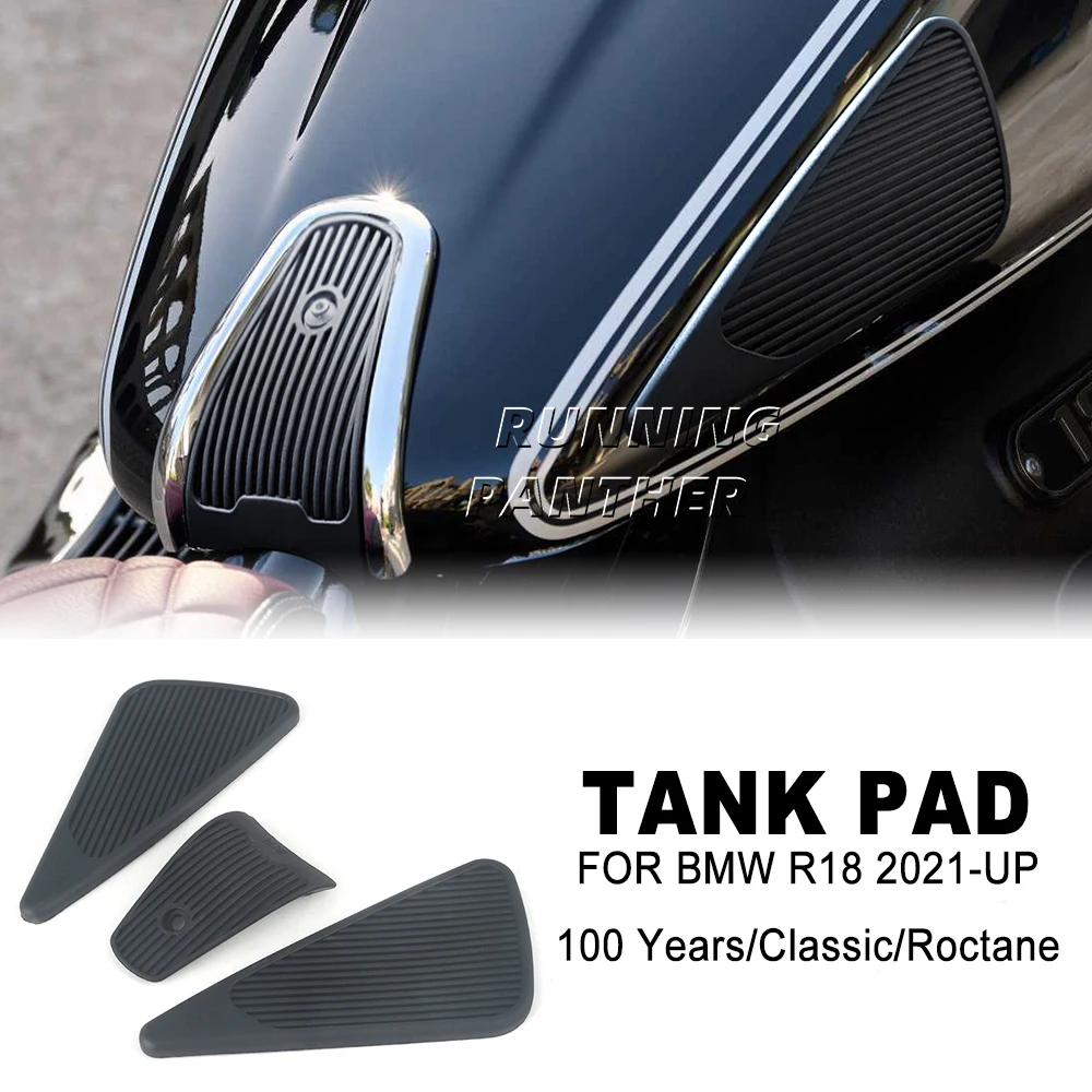 

For BMW R18 B Classic Roctane 100 Years Transcontinental 2021- Motorcycle Side Fuel Oil Tank Pad Top Gas Protector Sticker Pads