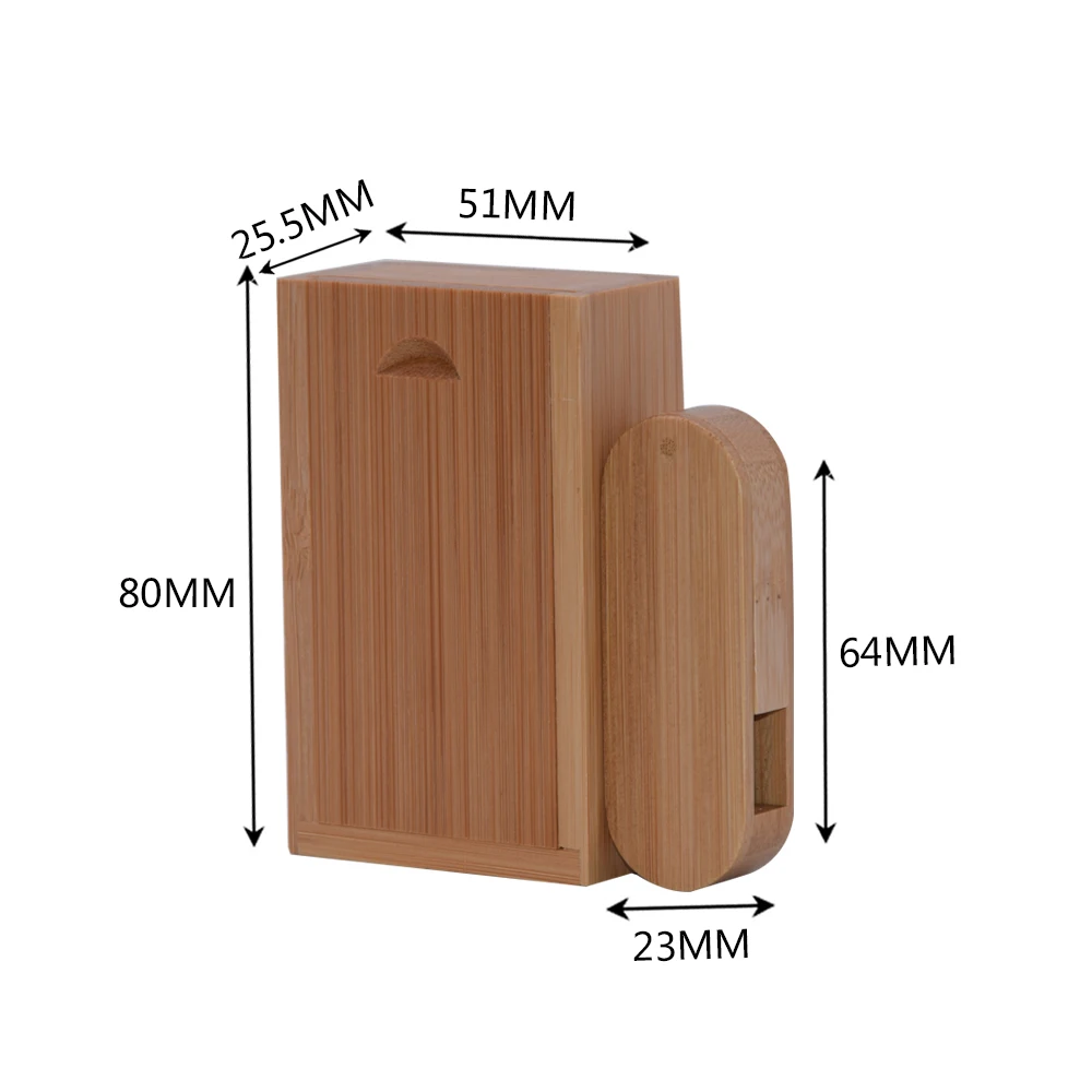 50pcs/Lot USB Flash Drives 2.0 Rotatable Wooden Pendrive Memory Stick Pen Drive 4GB 16GB 32GB 64GB 128GB Free Custom Logo