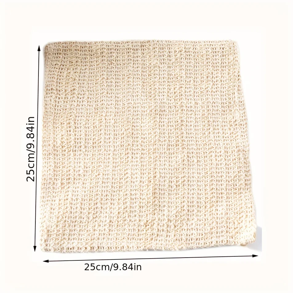 Toalla de algodón y lino, tira de baño exfoliante, paño de limpieza Facial, toalla de masaje de baño, toalla de baño exfoliante, toalla cuadrada espumosa