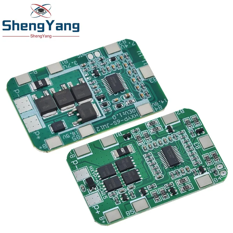 TZT 6S 22.2V 25.2V 14A 20A 18650 Li-ion Lithium Battery Charger Protection Board with Balanced PCB BMS 6 Pack Cells Module