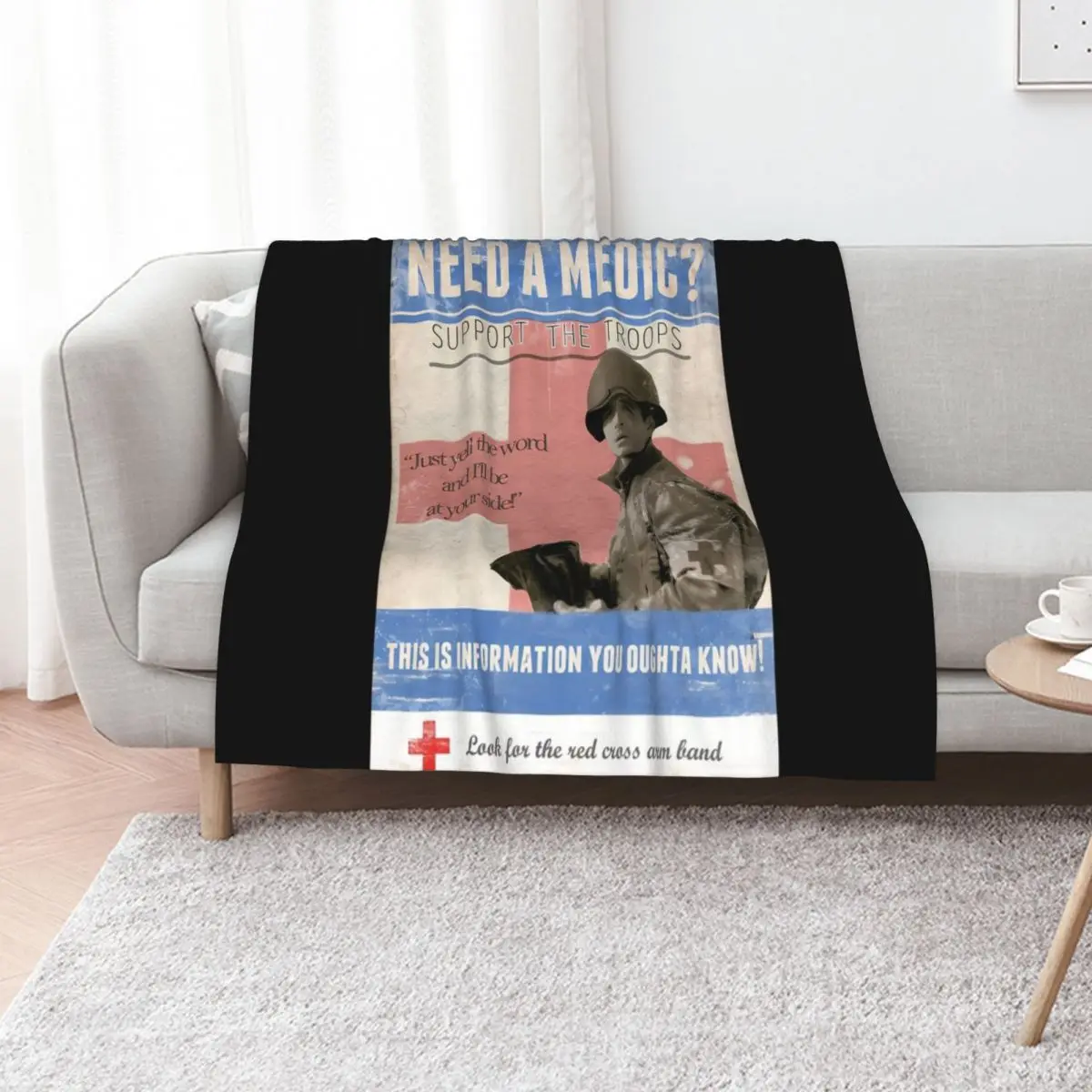 Doc Roe Band of Brothers Throw Blanket Camping Nap Moving Warm Blankets For Sofas Furrys Blankets