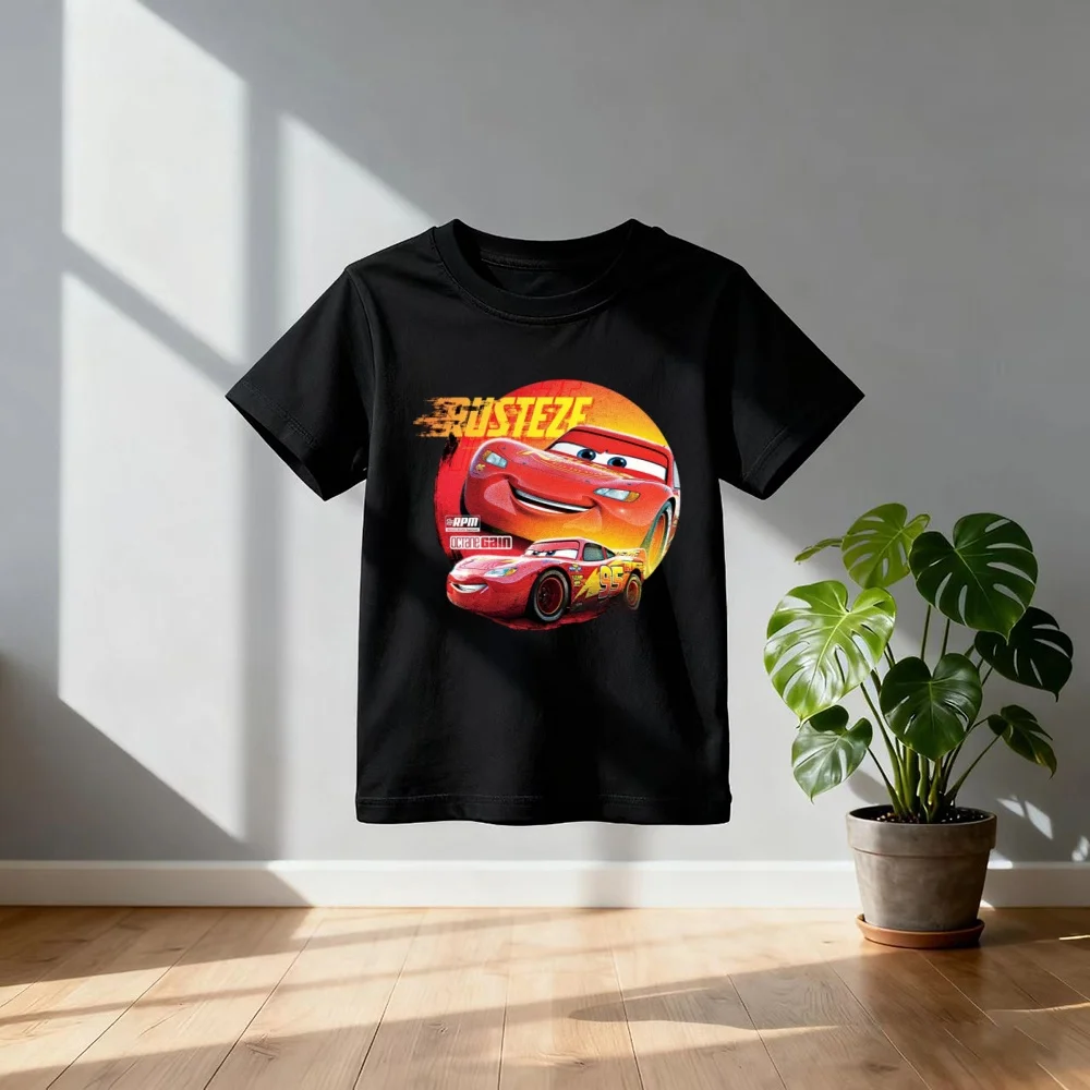 

Boy Kids T Shirts Vintage Cars 95 Lightning McQueen Hip Hop Retro T-Shirt Streetwear Short Sleeve Tops Tops Tees for Gift