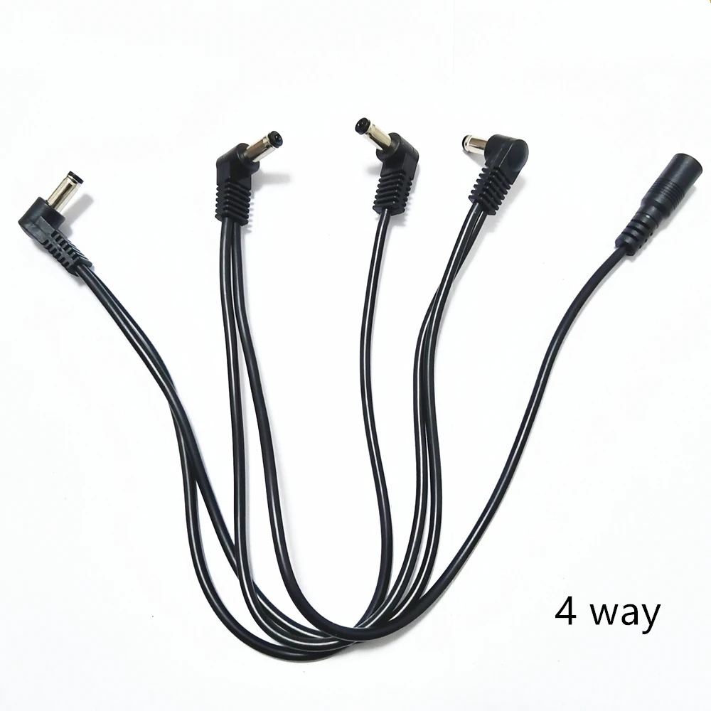 Daisy-Chain-Kabel 1 bis 2 3 5 6 8 10 Wege Gitarren-Effektpedal Zubehör 9V DC Adapter Stecker Stromkabel Musikinstrument – Detail 7