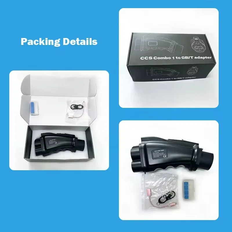 200A 200KW VW ID 4 ID6 الشاي سيارة كهربائية محول الشحن CCS2 كومبو 2 التوصيل إلى GBT DC للسيارات الكهربائية #6