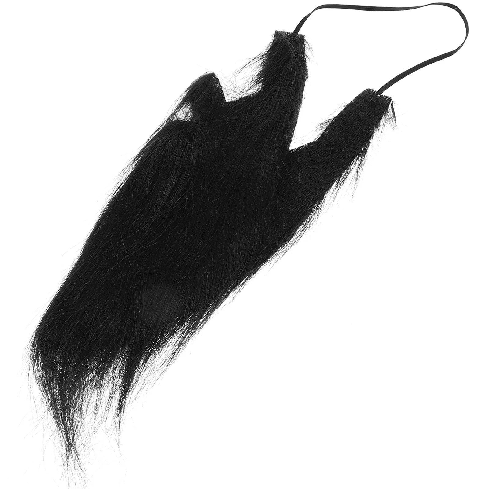 Realistische grote zwarte valse baard voor mannen Modieuze baardrek voor kostuumfeesten en cosplayevenementen Kostuum gezichtshaar