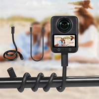 Flexible Selfie Stick Action Camera Bracket Phone Holder Mount Tripod Adapter for GoPro DJI OSMO Action Insta360 Vlog Video Pole
