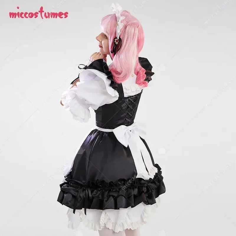 

25COSMiccostumes Women's FF14 Housemaid Cosplay Costume Maid Outfit Dress and Shirt with Apron