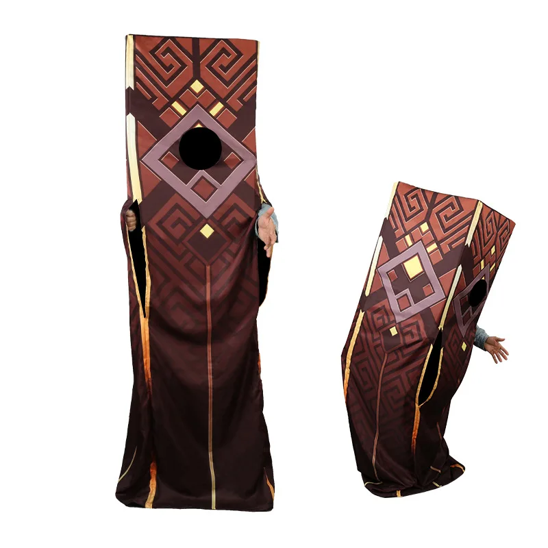 Anime Game Genshin Impact Zhongli Rock Pillar God-Level Morax Cosplay Costume Spoof Doll Clothing Outfit Props Hallowen Suit