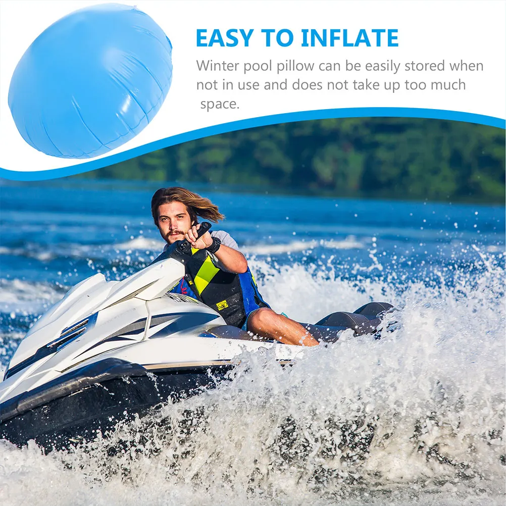 

2 Pcs Swimming Pool Floating Pillow Pools and Accessories Accessory Inflatable Pillows Metal