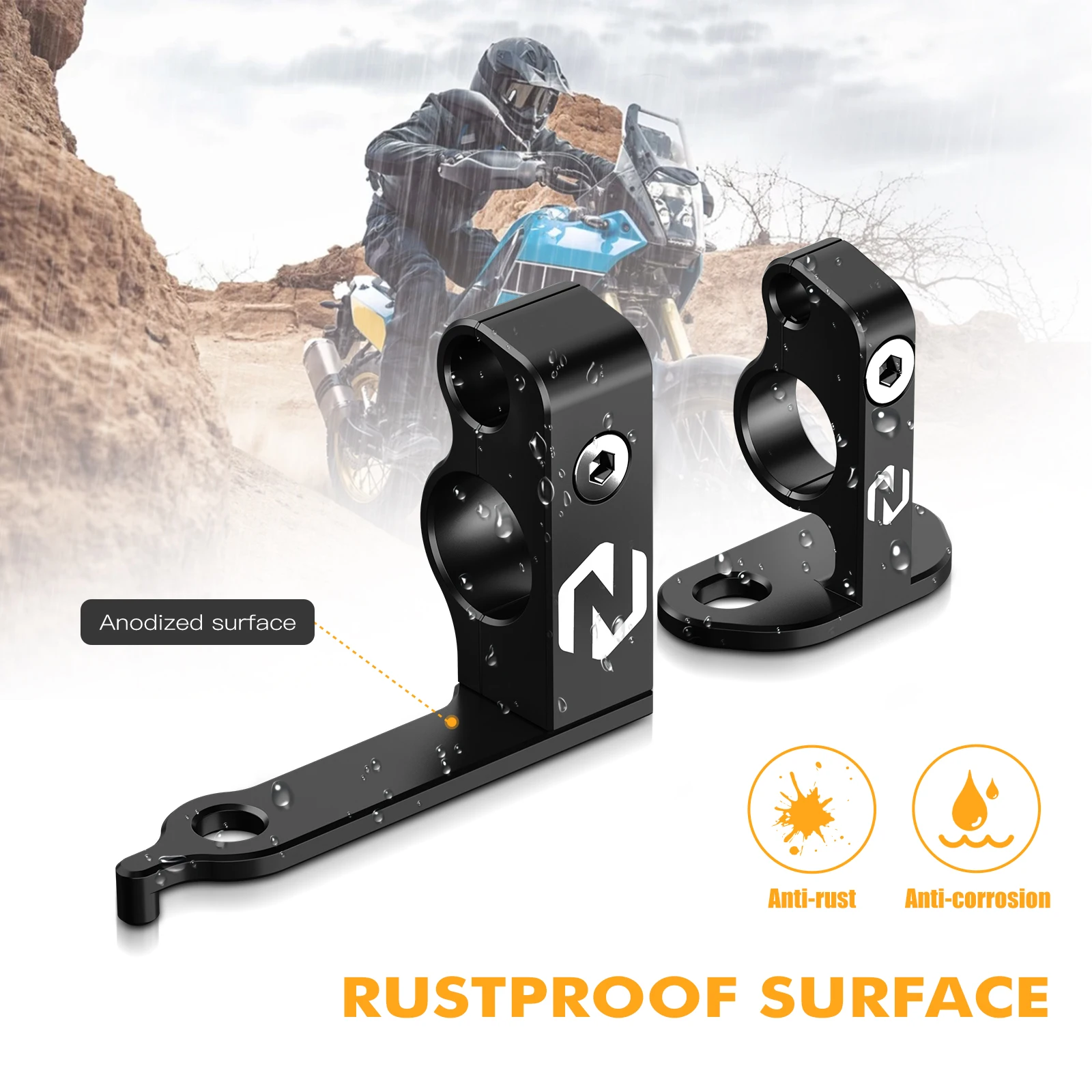 For Yamaha Tenere 700 Rear Brake Line Hose Snap Clamp Tenere 700 T700 XTZ 700 2019-2024 Rally Edition 2020-2023 2024 World Raid view 4