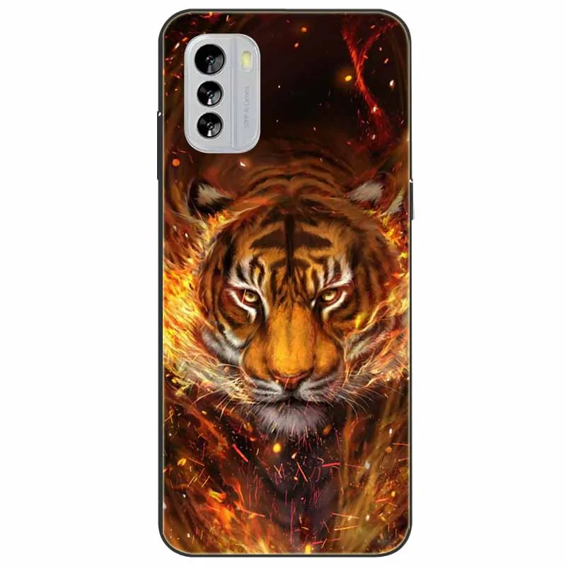 Per Nokia G21 custodia G11 Capa Silicone Cool Cats Tiger TPU Bumper Protector Soft Black cover per Nokia G 11 NokiaG21 G 21 Fashion