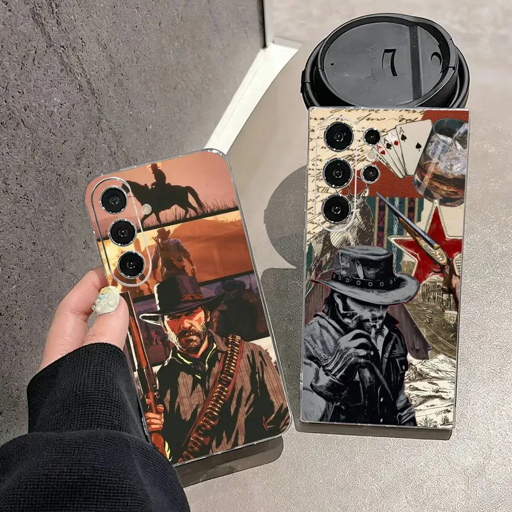 RDR2-Arthur Morgans  Phone Case For Samsung S25,S24,S21,S22,S23,S30,Ultra,S20,Plus,Fe,Note,10,9,5G Transparent Cover