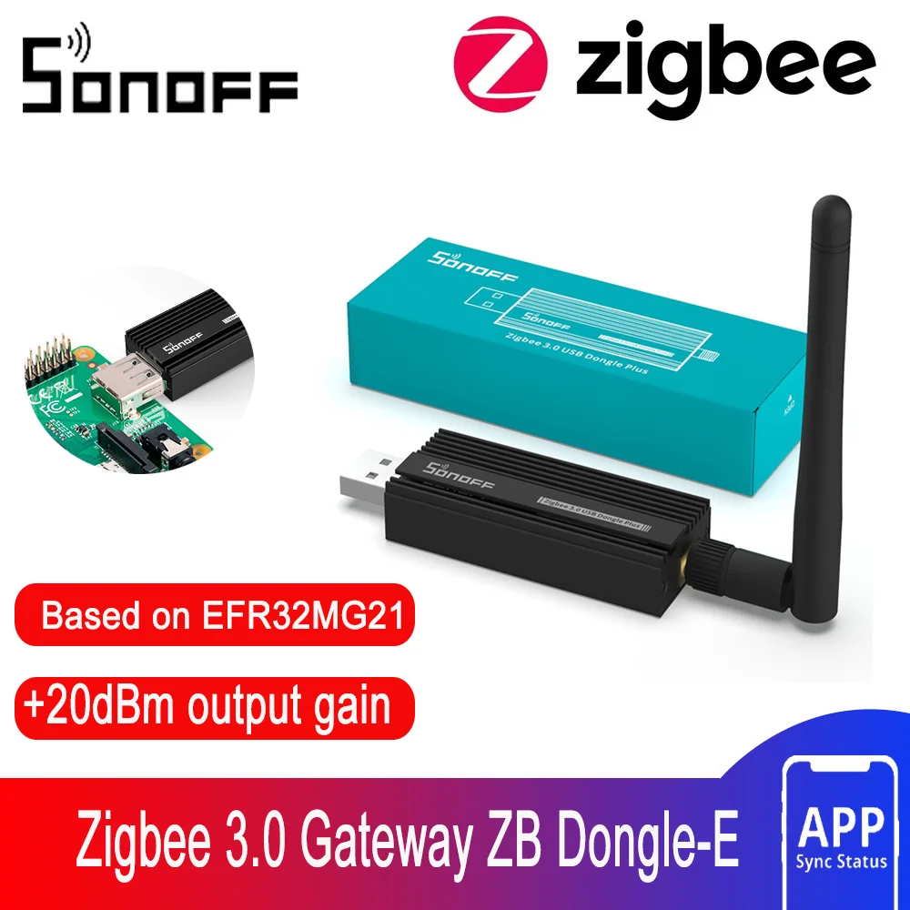 

SONOFF ZBDongle-E Zigbee 3.0 USB Dongle Plus Universal ZigBee Gateway via ZHA or Zigbee2MQTT Support ZBMINI SNZB ZBMINI L2