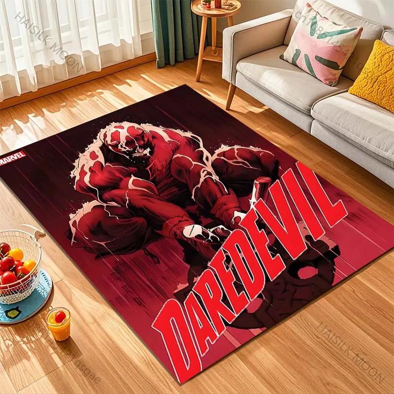 1PC Marvel Movie Daredevil Print Rug for Living Room Large Area Decorate Carpet Non-slip Sofa Mat Modern Home Fashion Floor Mats