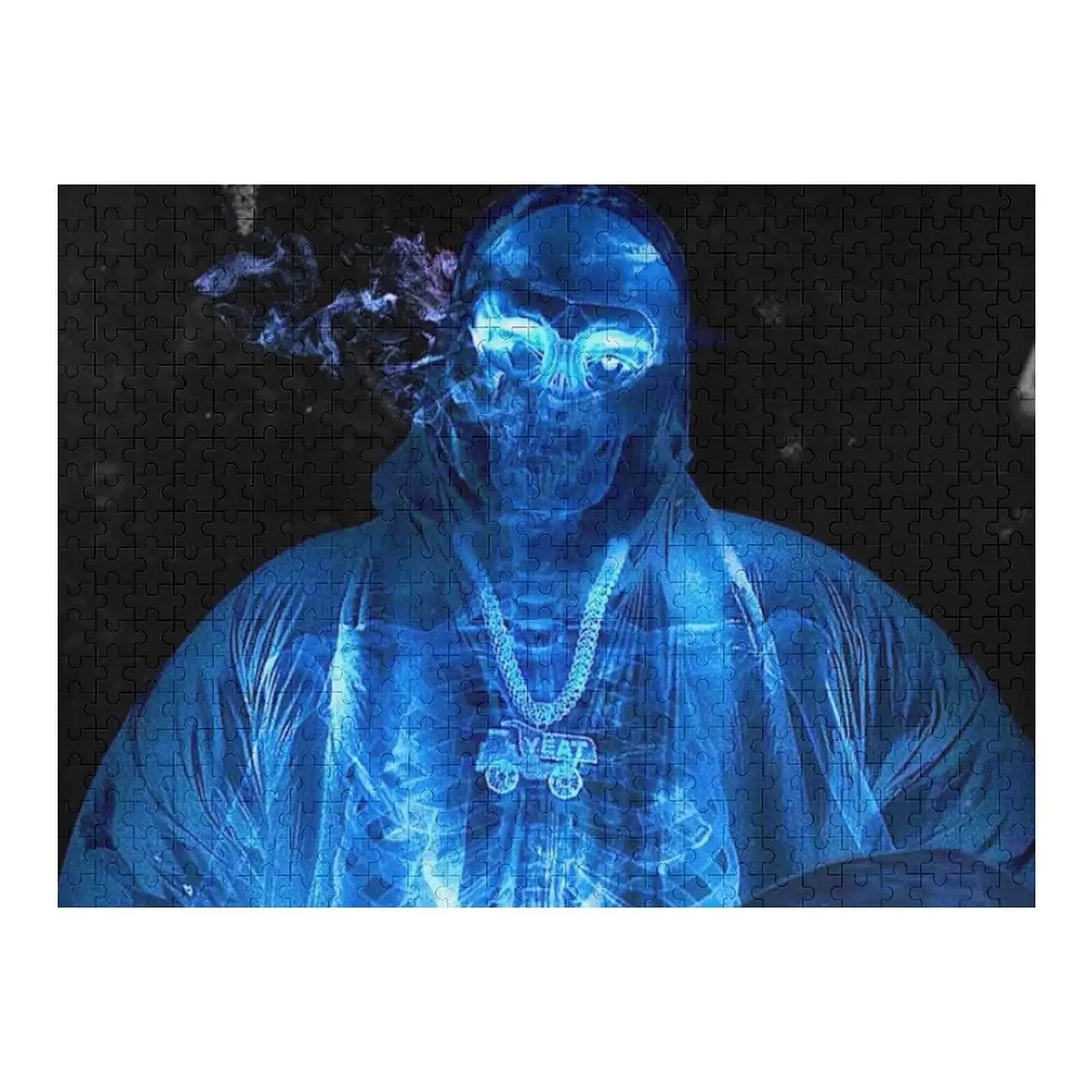 

Yeat X-Ray скелет для курения Trippy графический дизайн фан-арт головоломка на заказ детская игрушка детская игрушка фото головоломка