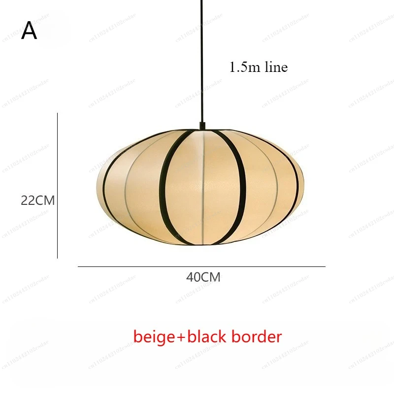 Japanse stijl middeleeuwse kroonluchter woonkamer huisdecoratie slaapkamer lantaarn zijden Zen hanglamp