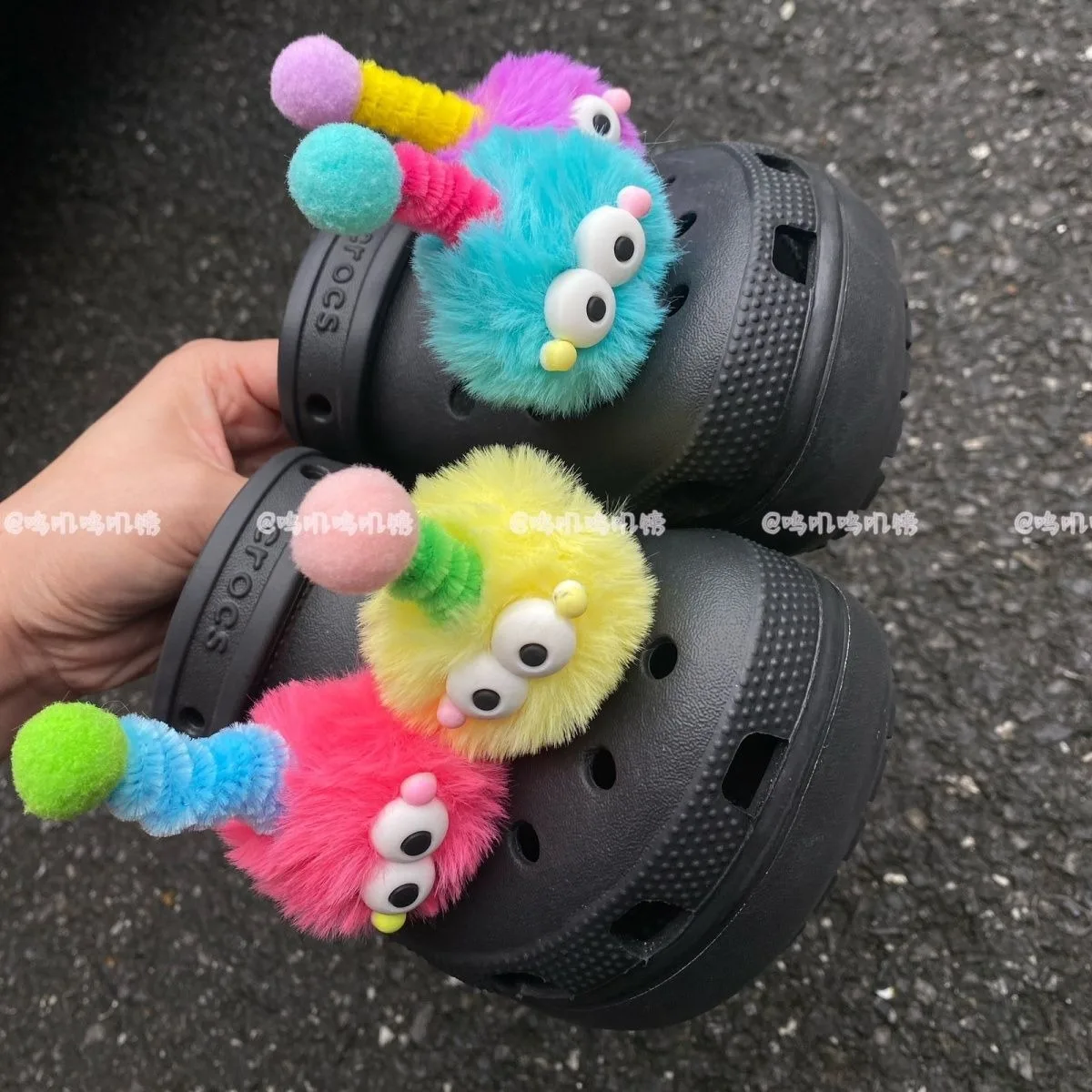 

Party Plush Balls Series Adornment for Clogs Sandals Cute Footwear Decoration DIY Lovely Charms for Crocs Kids Boys Girls Gifts