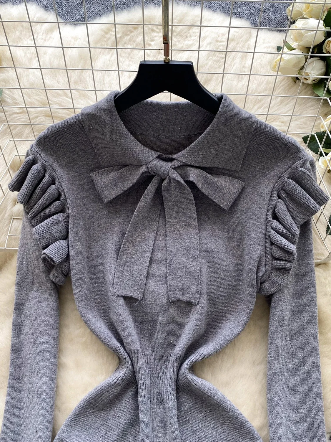 Ay Knitted Wrap Dr … - image