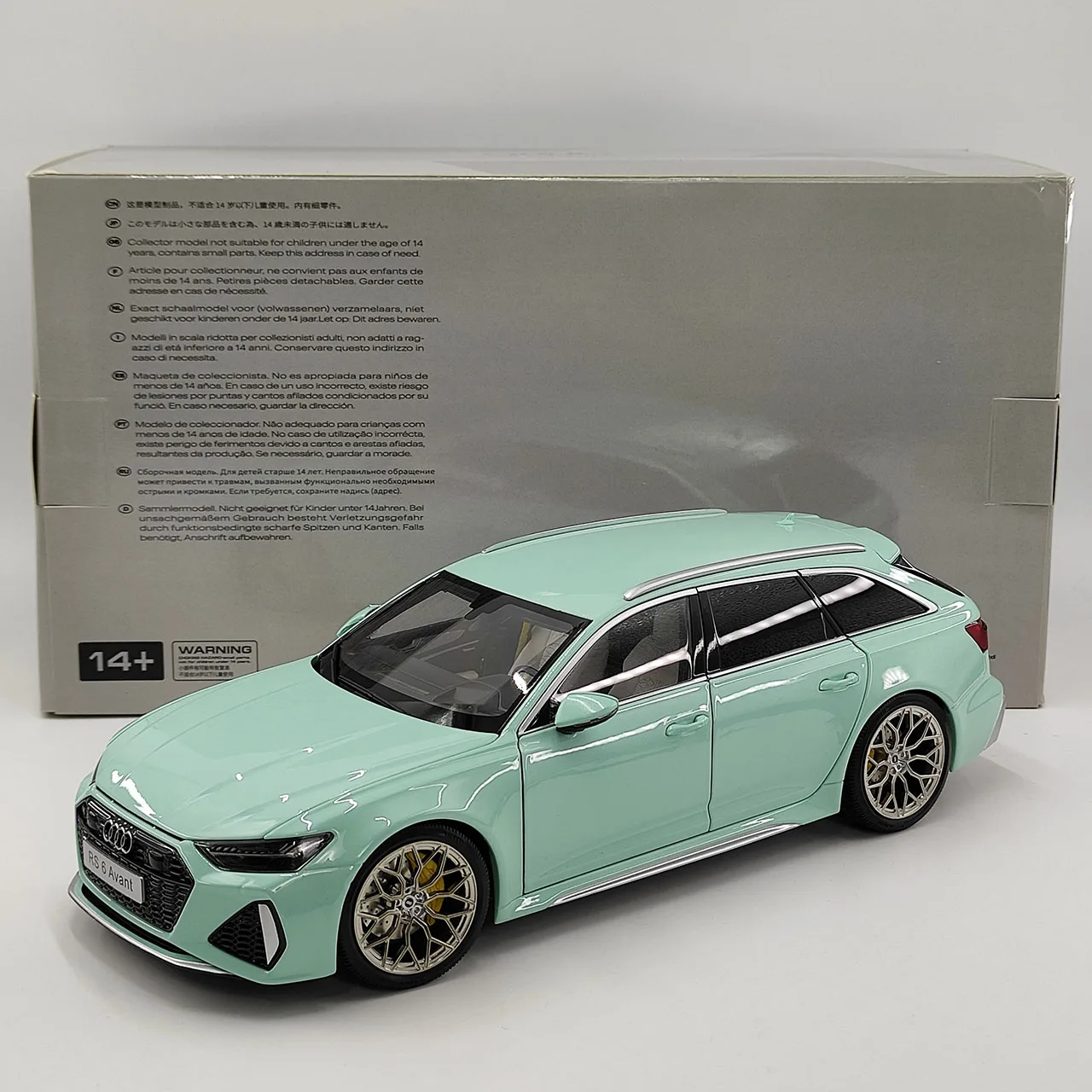 

Литой под давлением масштаб 1:18 Audi RS6 Avant Wagon, модель автомобиля из сплава, Коллекционная игрушка, подарок, сувенир, витрина, орнамент