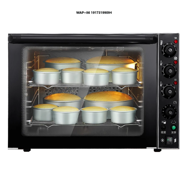 

Countertop Bakery Equipment Hornos Electric Convection Oven Stainless Steel SY Horno Para Carbon 4500 Cake/biscuit Oven 4 Trays