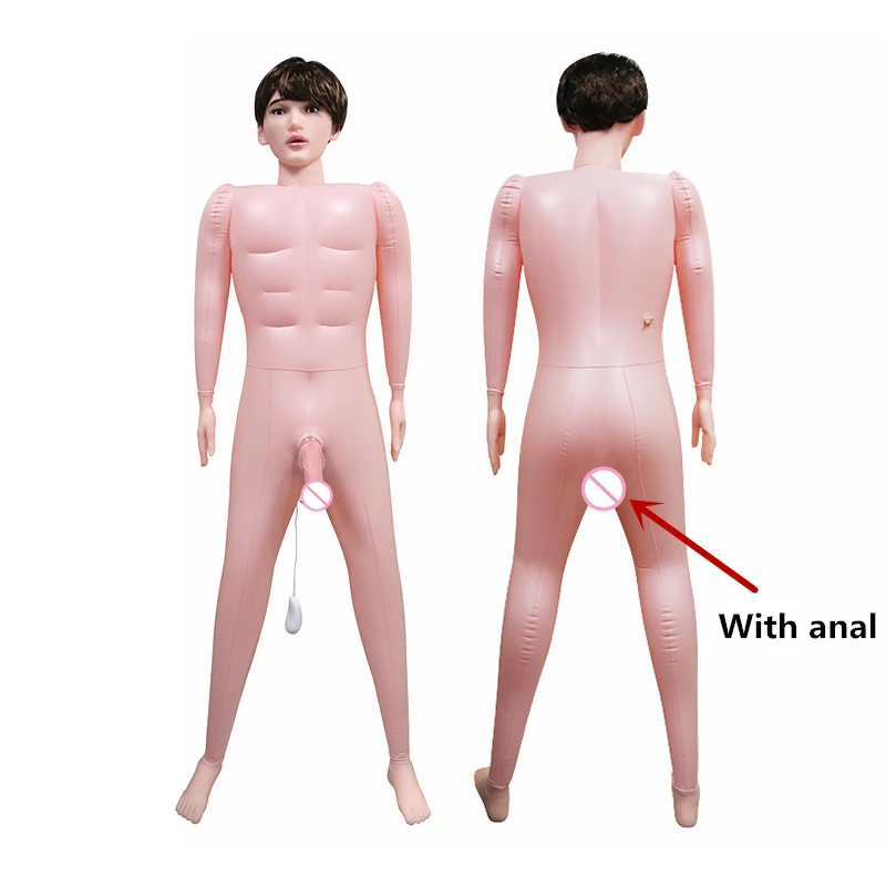 Newest! Handsome Man Inflatable Sex Doll Removable Dildo Easy To Store Female Masturbator Adult Sex Toy For Woman and Gay