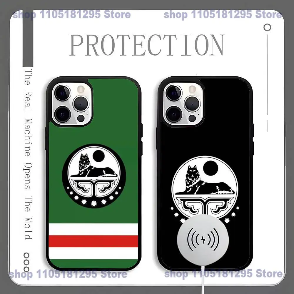 

Chechen Coat Of Arms Phone Case For iPhone 17,16,15,14,13,12,11,Pro,Max,Plus,Mini,SE4,E Magnetic Magsafe Wireless Charging
