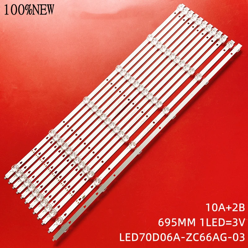 

LED Strips For LT70MCT300 E4SW7019RKU LED70D06A-ZC66AG-03 LED70D06B-ZC66AG-03 30370006004 30370006003 LU70C51 L70M5-4A L70M5-4S