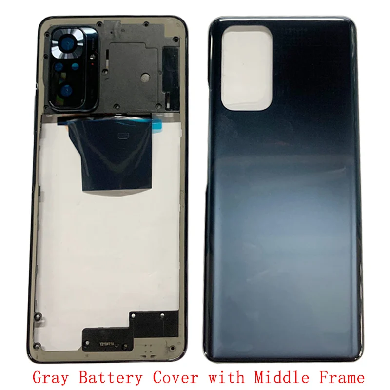 Rear Cover Back Cover Case Housing For Redmi Note 10 Pro Battery Door Middle Frame Repair Parts image 2