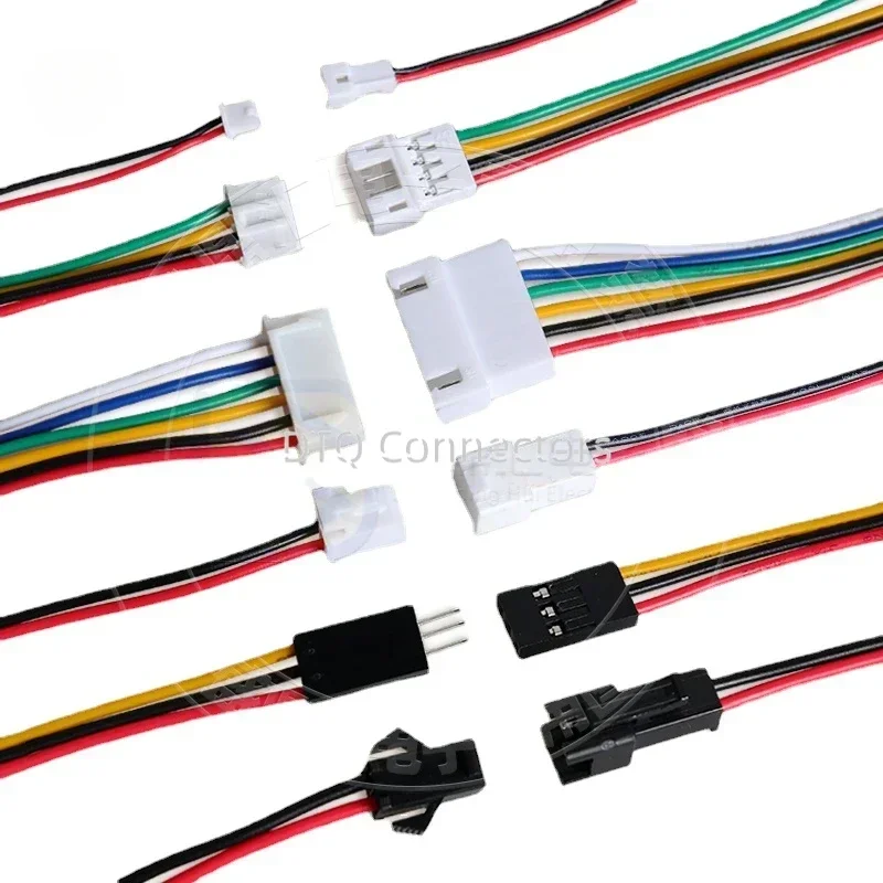 1.25/1.5/HY/PH2.0/XH/XHB/Dupont/SM2.54/2510/VH3.96 Connector Cable 2-6P Plug Socket Male Female Wire Connector Extension cable