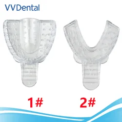 Dental Implant Impression Tray Plastic Teeth Holder Mold Dentistry Accessories Transparent Mouth Tray Planting Tools