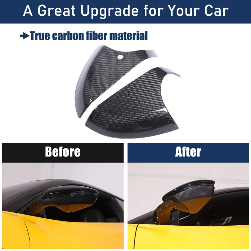 For Lotus Emira V6 GT4 I4 Coupe 2021-2024 Car Side Door External Rearview Mirror Base Cover Trim Sticker Auto Accessories