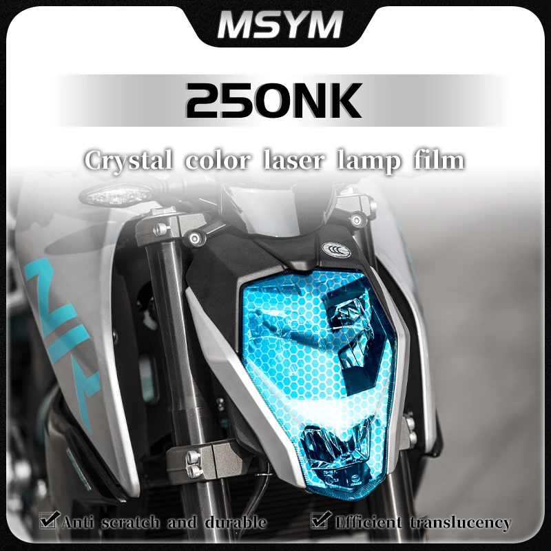 

Motorcycle transparent headlights tail light film honeycomb laser protective film sticker accessories For CFMOTO 250NK