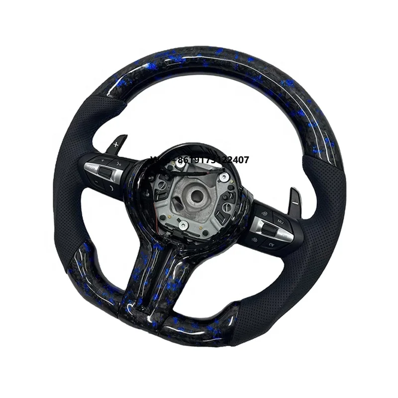 

Universal Racing Car Car Steering Wheel Forged Carbon Fiber Hand Sewing Steering Wheel Cover for