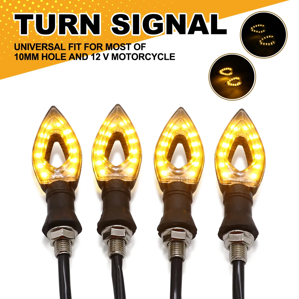 

For Bonneville T120 2016 2017 2018 2029 2020 2021 2022 2023 2024 Motorcycle Turn Signal Lights Indicator Blinkers Flashers Amber