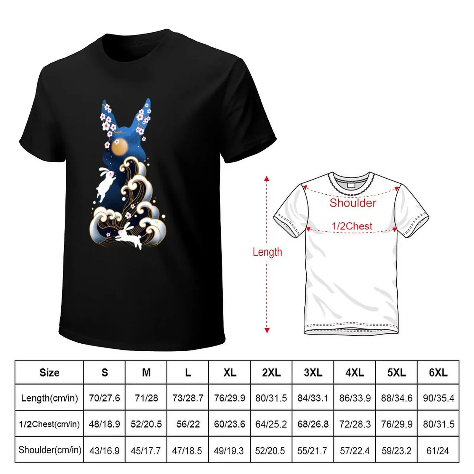 Water Rabbit T-Shirt valentines clothes heavyweights football t shirt plus size tops funny t shirts men