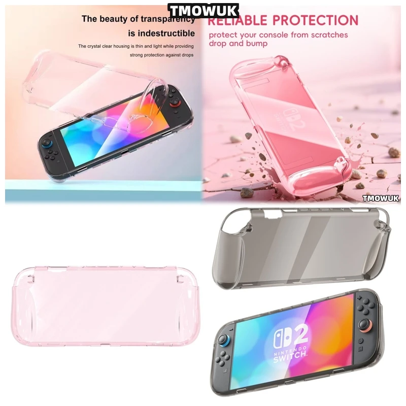 

For Nintendo Switch 2 Durable Clear TPU Cover Shockproof Protective Shell Handheld Gaming