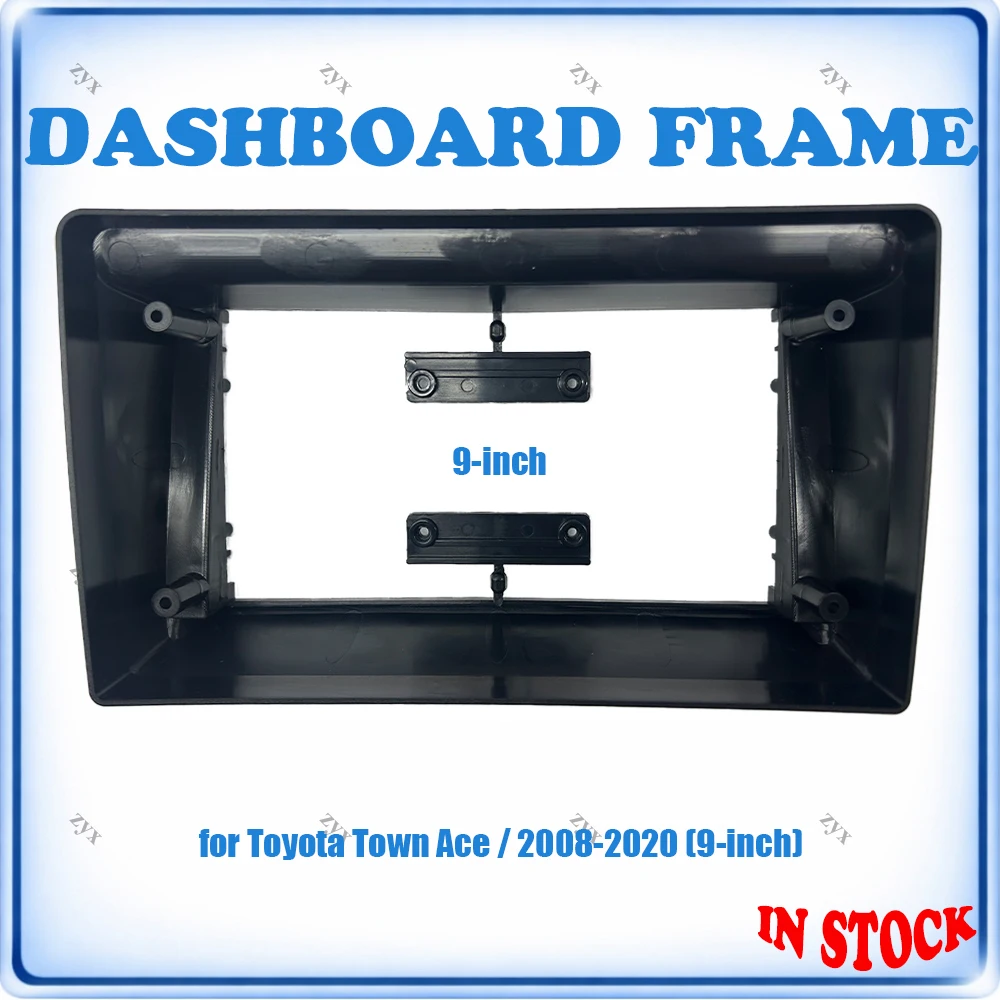 

Car Radio Fascia Frame For Toyota Town Ace 2008-2020 9 inch Wiring Harness Power Cable Car Accessories Plug & Play