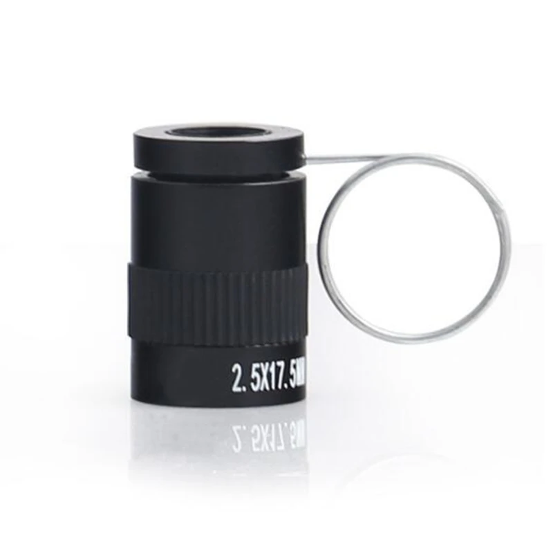 

BIJIA Pocket Micro Ring Buckle Telescope 2.5x17.5mm Mini Ultra Micro Finger Buckle Telescope