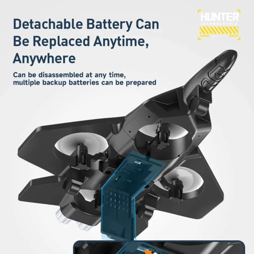 EPP Foam Remote Control Foam Fighter Gravity Sensing Rechargeable Four Motor Helicopter Toy Durable RC Drones RC Hobby Jet Plane