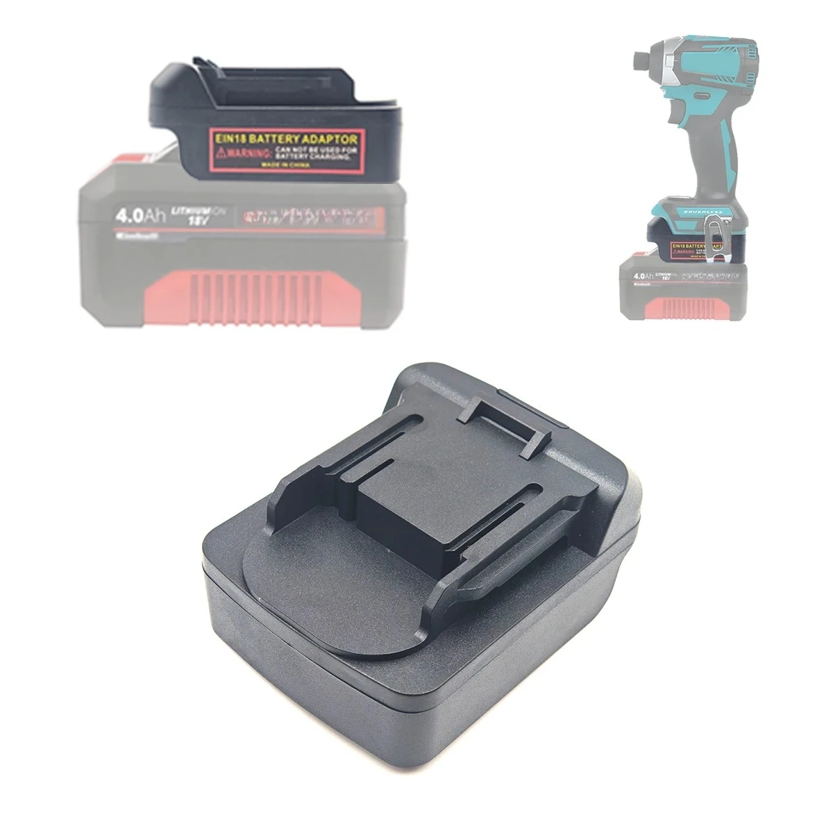 

Адаптер-переходник для литиевых батарей Ein-hell 18 В, совместимый с литиевыми батареями Makita 18 В, электроинструменты, дрели