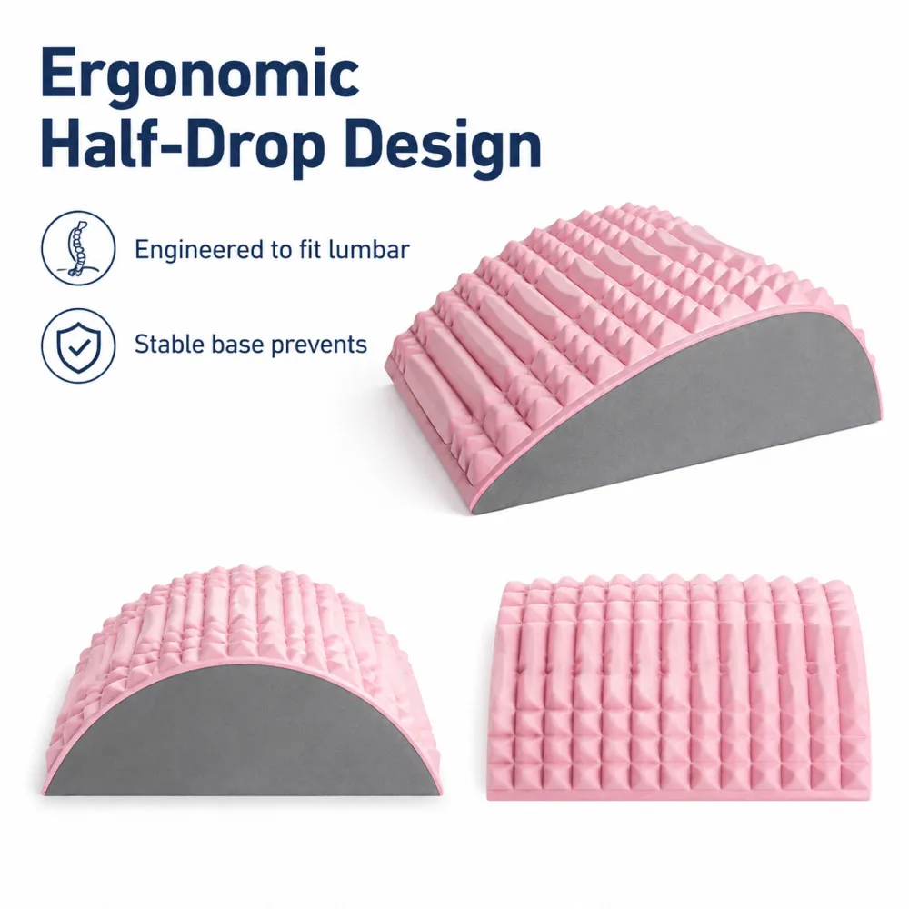 EVA Back Lumbar Stretcher Massager Abdominal Mat Chronic Back Pain Relief Treatment Spine Posture Corrector Home Massage Tool