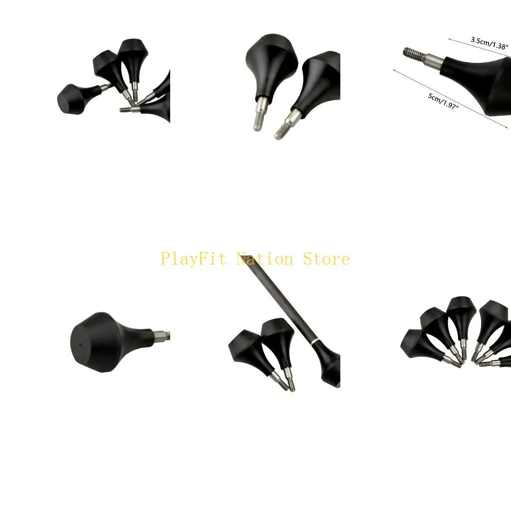 

242F Набор из 6 шт., безвредных для стрел для тренировки головы. Боевые наконечники. Нейлоновые наконечники для стрел. Тупые.