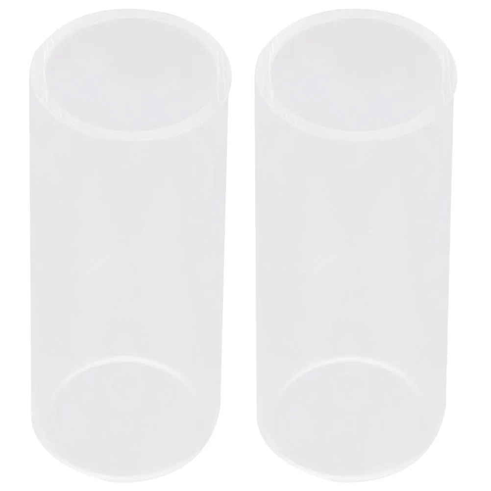 

2PCS Pretty Guitar Glass Slides Glass Bottleneck Glass Guitar Slides (28cm) standard guitar slide best guitar slide