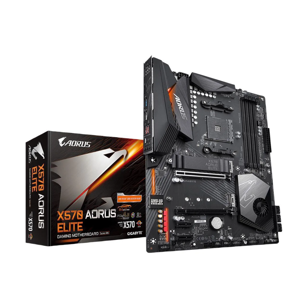 For GIGABYTE X570 AORUS ELITE Computer Motherboard AMD Ryzen 5000 PCIe 4.0 SATA 6Gb/s USB 3.2 AMD X570 ATX DDR4 128GB Memory