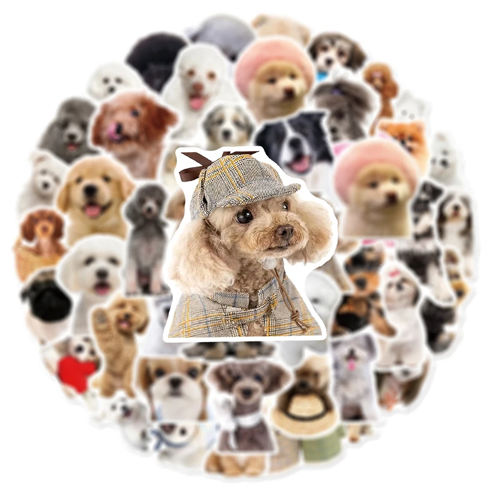 

10/30/50pcs Kawaii Animals Dog Stickers Cute Puppy Cartoon Decals Waterproof DIY Luggage Laptop Phone Graffiti Sticker Wholesale