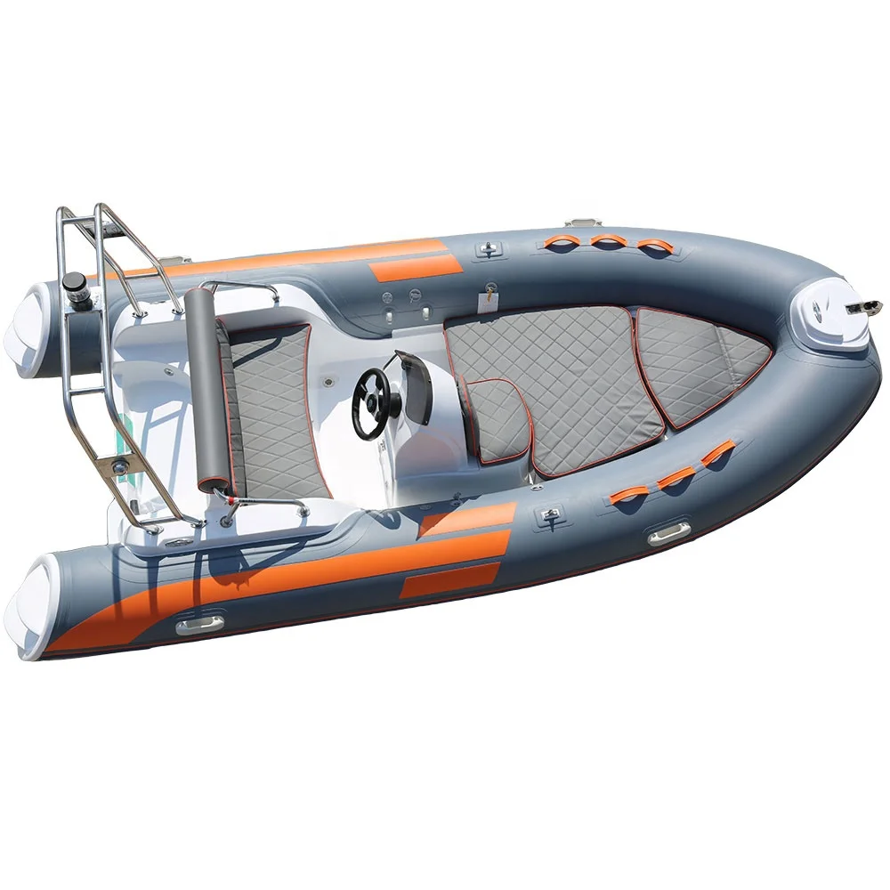 New Model 4.3m pvc/Hypalon Sport for RIB430 Boat Fiberglass Hull Zodiac Inflatable Fishing Boat for sale