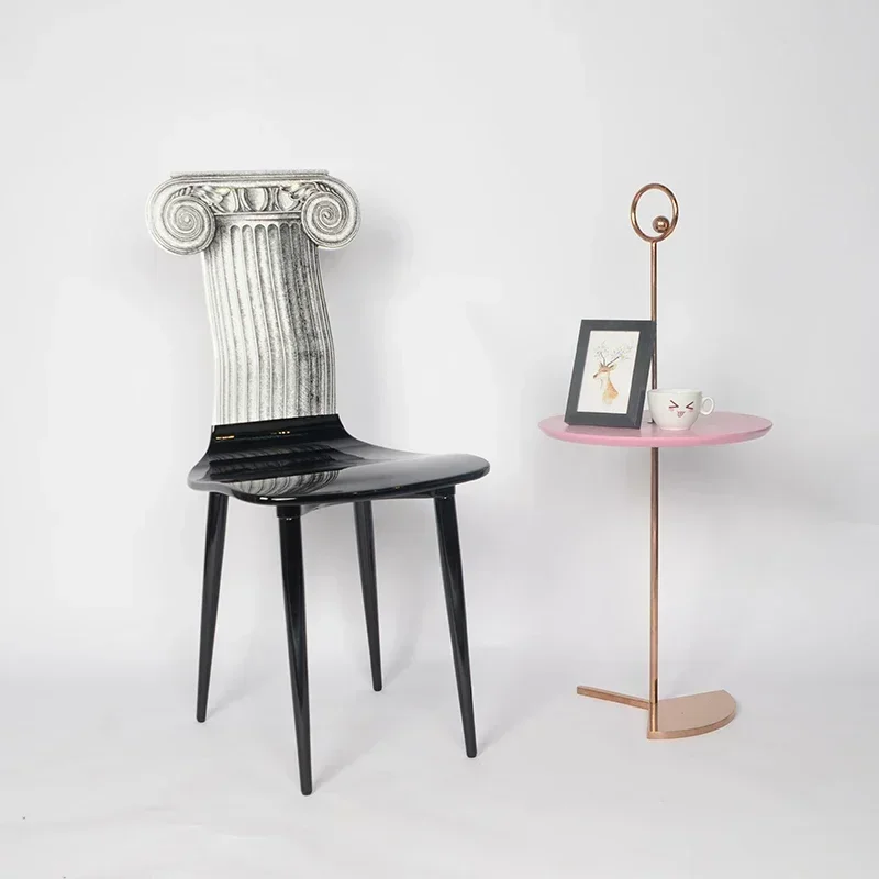 Classic Roman Pillar Dining Chairs Nordic Style Furniture Design Hot Sales Home Decor