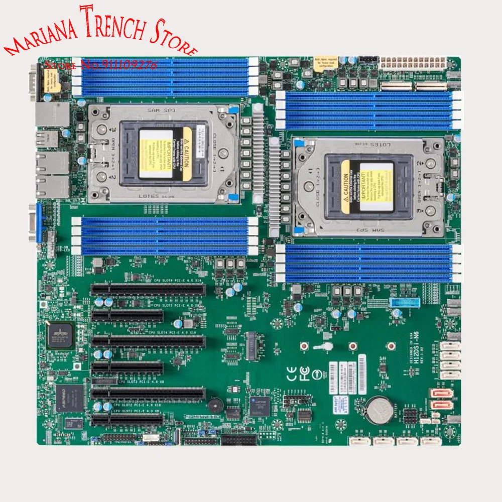 H12DSi-N6 for Supermicro EATX Motherboard Dual EPYC 7003/7002 Series Processors Gigabit LAN Port  Dedicated IPMI LAN Port