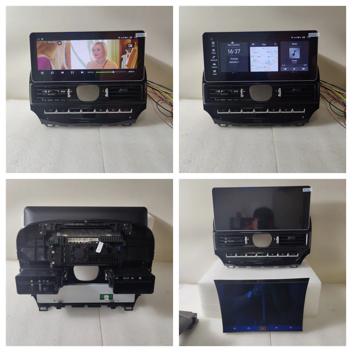 

Автомагнитола с двумя сенсорными экранами на Android для Chrysler 300 300C 2011-2023, беспроводной CarPlay, мультимедийный проигрыватель, стереосистема